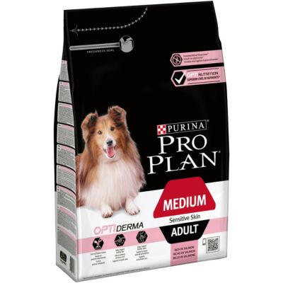 Croquettes pour chien Pro Plan Medium Adult Sensitive Skin riche en saumon et riz 3kg
