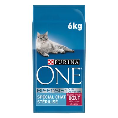 Croquettes pour chat stérilisé One Sécial chat sterilisé bœuf et blé 6kg