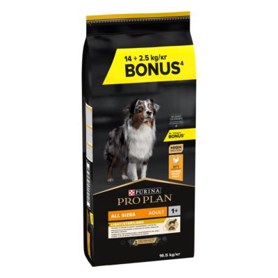 Croquette chien adulte stérilisés pro plan Poulet - 14 + 2,5kg offert purina