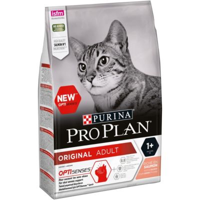 Croquettes pour chat Pro Plan Original Adult Optisenses riche en saumon 3kg