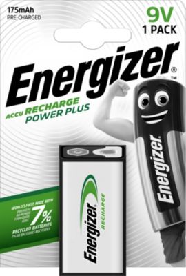 Pile 9V rechargeable Energizer 175mAh NiMH