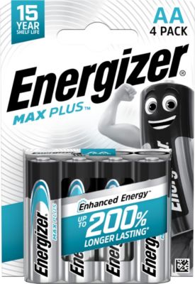 Energizer Max Plus AA4 Batterie à usage unique AA Alcaline
