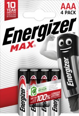Piles Alcaline Lr03 aaa 1 5v Max Energizer Le Pack De 4