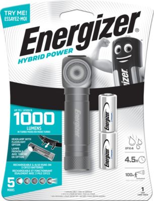 Lampe torche frontale hybride puissante 400 à 1000 lm - vue 2