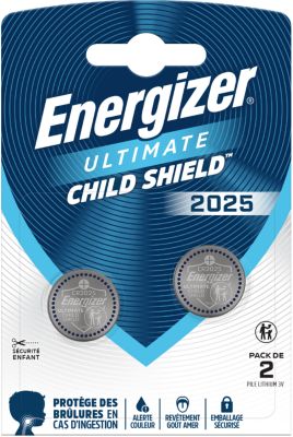Piles Bouton Ultimate Lithium Cr 2025 Energizer Pack De 2 - vue 2
