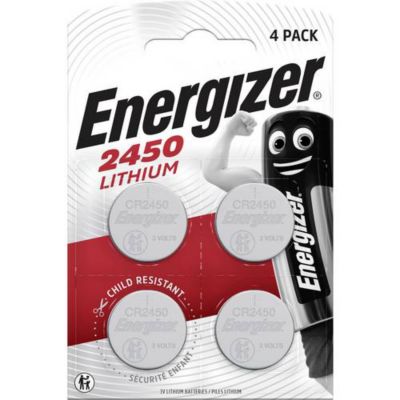 Pile bouton CR 2450 lithium Energizer 620 mAh 3 V 4 pc - vue 2