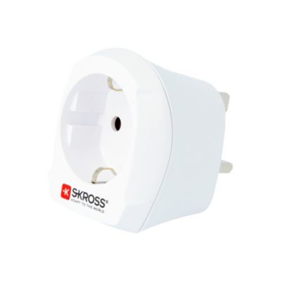 Adaptateur secteur Europe vers UK SKROSS SKR/1.500230C-E blanc compact 13A