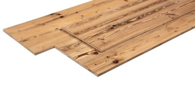 Tablette 3-plis en vieux bois marron 40 x 250 cm, ép.19 mm