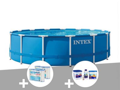 Intex Piscine Ronde Metal Frame