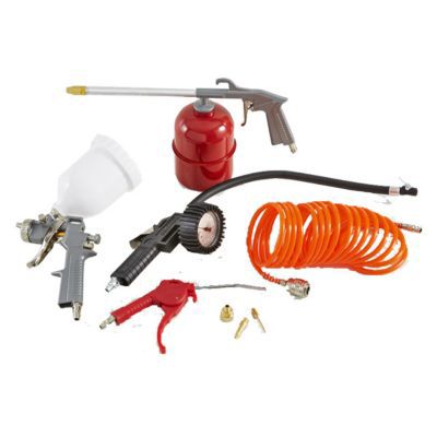 Kit Accessoires Compresseur Air Kobalt – 10 Pièces – Pistolet Soufflage, Raccords Rapides – Neuf