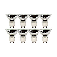 8 ampoules halogène réflecteur GU10 spot 40W=50W blanc chaud