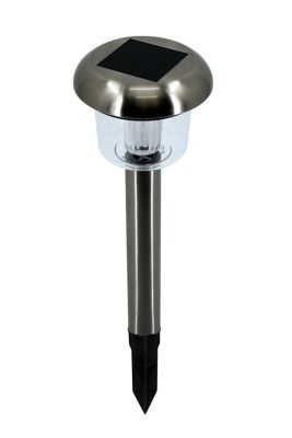 8 balises solaires à piquer RGB IP44 chrome