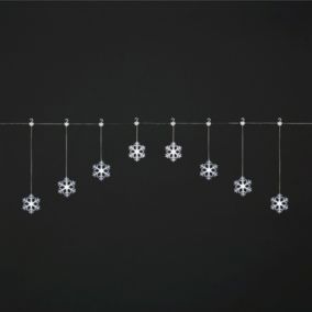 8 lumières flocon de neige