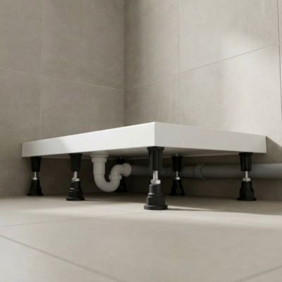 8 pieds pour receveur de douche Cavally, GoodHome Paya