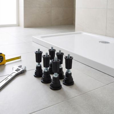 8 pieds pour receveur de douche Cavally, GoodHome Paya