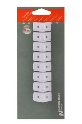 8 taquets d'assemblage blanc