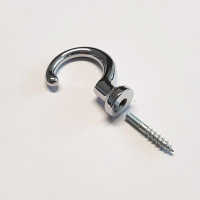 8 Un. Portemanteau patère  laiton brillant pour  mur 32X9X44MM