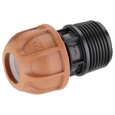 Raccord ø20 mm fileté 1 mâle