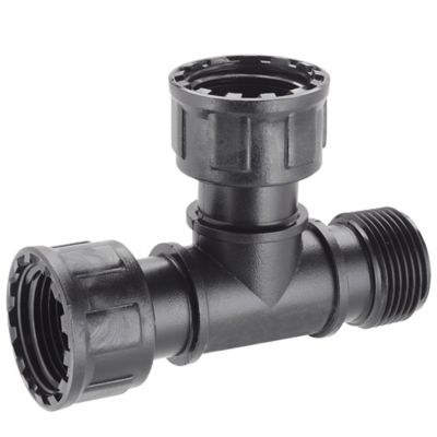 Raccord de vanne en T Claber 1 F. x 1 M. x 1F.