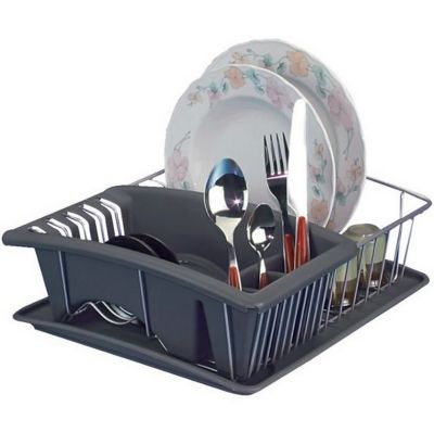 Egouttoir compact gris Metaltex 32502668080 aquatex plus