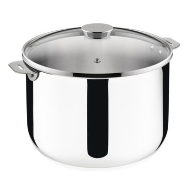 Lagostina Marmite Salvaspazio+ avec son couvercle 26 cm en acier inoxydable