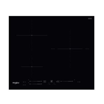 Table de cuisson induction 60cm 3 feux 7200w noir Whirlpool WSS6360BF