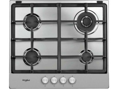 Plaque de cuisson au gaz Whirlpool 58 cm 4 feux Acier inoxydable Allumage intégré - vue 4