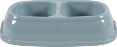 Gamelle double en plastique pour chat