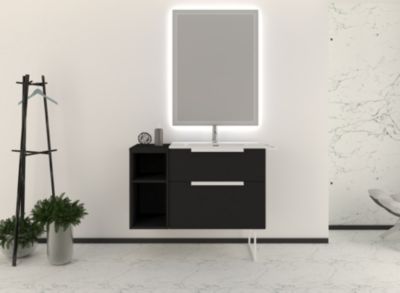 Poignée de meuble de salle de bains Urban blanc