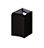 Meuble complément sous vasque noir mat Vague 34 cm version droite Meuble complément sous vasque noir mat Vague 34 cm version droite