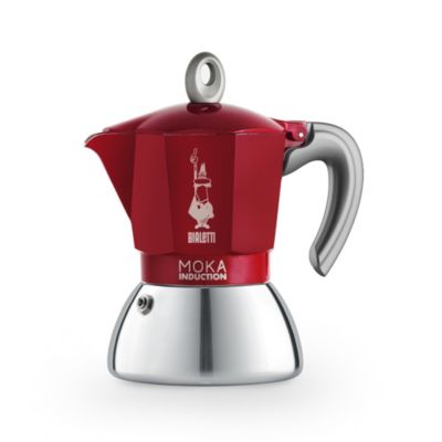 Bialetti Cafetière italienne 4 tasses - Moka Induction Rouge - vue 5