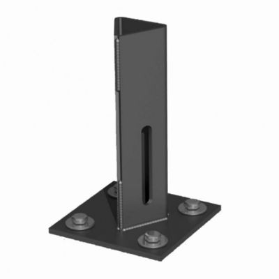 piquet acier galvanisé plastifié à visser H.15.5 cm