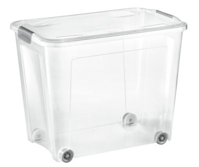 Lot de 3 boîtes de rangement avec roulettes Combi Box 67L