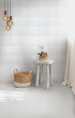 Carrelage sol et mur blanc Palette 20 x 20 cm