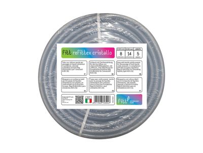 Tuyau cristal armé Refittex Cristallo 8 x 14 mm 5 m