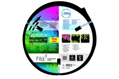 Kit tuyau poreux Techn'o L.15 m coloris Noir