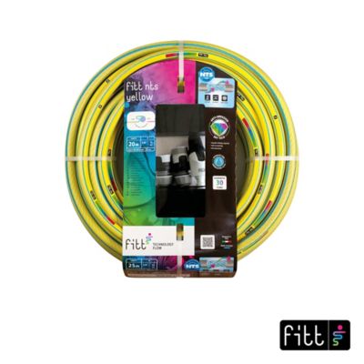 Tuyau d'arrosage Fitt NTS yellow à¸15 mm L.20 m  avec accessoires