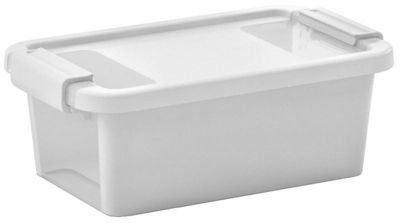Boîte de rangement en plastique blanc Bi Box 1,2 L