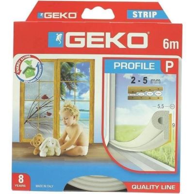 GEKO Joint adhésif Profil P en caoutchouc EPDM 9mmx6m - vue 2