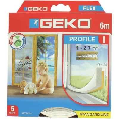 GEKO Joint adhésif en mousse PVC 9mmx3mmx6m
