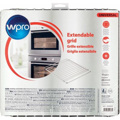 Grille de four extensible WPRO ACC011 chromée 35-56 cm