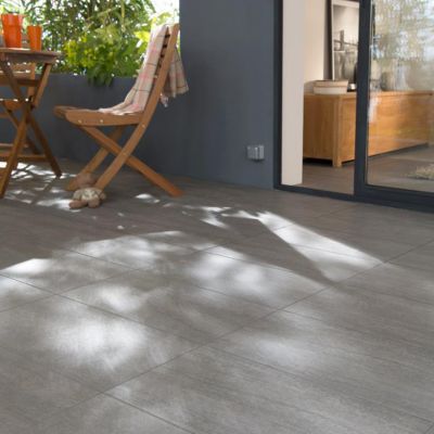 Carrelage Terrasse Gris 30 X 60 Cm Colours Sokio Vendu Au Carton Castorama