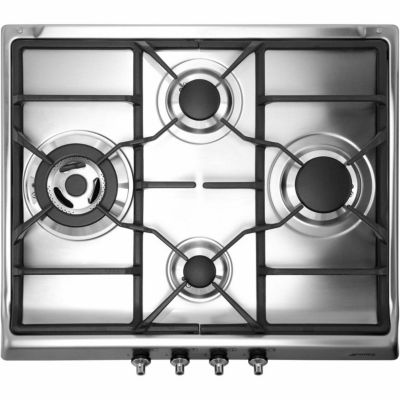 Plaque De Cuisson Gaz Smeg SER60SGH3 – 4 Foyers, Acier Inox, 9300W - vue 4