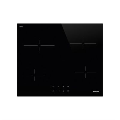 Plaque de cuisson vitrocéramique 4 foyers Smeg coloris .60 x P.51 x H.6 3 cm