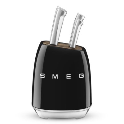 Bloc de 6 couteaux noir Smeg KBSF02BL