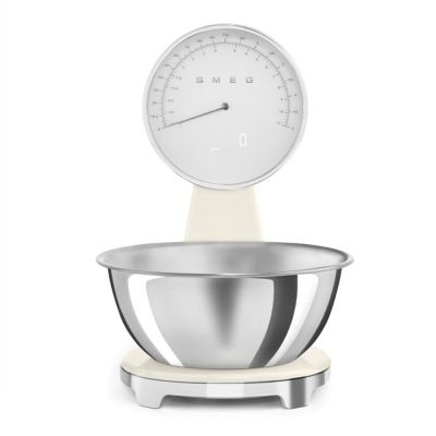 Balance de cuisine électronique 5kg-1g crème Smeg KSF01CRWW