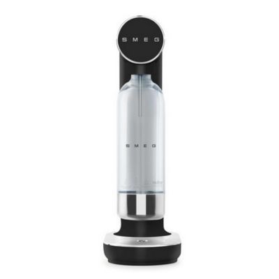 Machine à gazéifier l'eau + 1 bouteille - noir Smeg SKC01BLM collezione