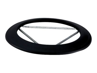 Rosace émaillée noir mat ø150 mm Poujoulat