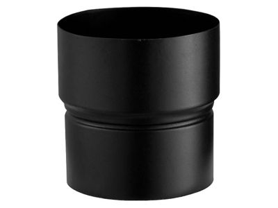 Réduction émaillée noir mat ø130 - 125 mm Poujoulat