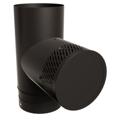 Régulateur de tirage émaillé noir ø150mm Poujoulat - Poujoulat